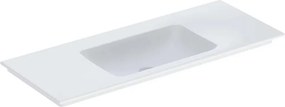 Lavoar pe mobilier Geberit One Slim 120 cm alb lucios