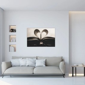 Tablou cu carte (90x60 cm)