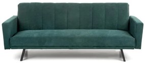 Canapea extensibila Armando velvet verde – H78 cm