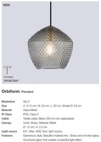 Lustra suspendata design nordic Orbiform 2010673047 NL