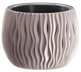 Ghiveci decorativ de flori, rotund, cafeniu, 1.4 L, 18x13.6 cm Sandy Bowl