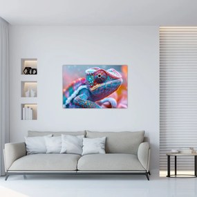 Tablou - Cameleon colorat (90x60 cm)