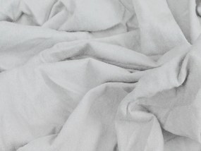 Cearsaf jersey cu lycra argintiu 90 x 200 cm