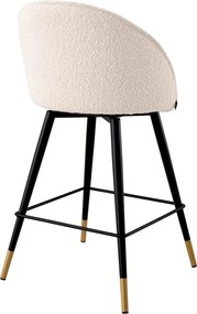 Set de 2 scaune de bar pivotante, design LUX, Counter Stool Cooper crem