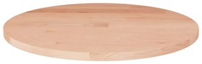 Blat de masa rotund, O30x1,5 cm, lemn masiv stejar netratat 1, Maro, O 30 x 1.5 cm