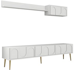 Mobilier living Bipemu 4 (alb + auriu) . 1095712