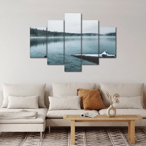 Tablou - lacul nordic înghețat (150x105 cm)