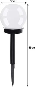 Set de lămpi solare de grădină - globuri - 6 buc.