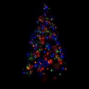 Lumini de Crăciun 5 m, 50 LED-uri, colorat, cablu verde