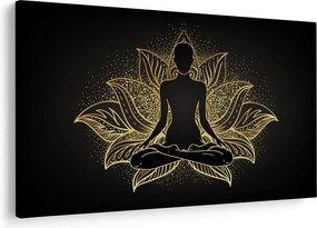 Tablou - Silueta într-o floare de lotus (90x60 cm)