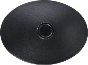Cratita din fonta Tefal E2125455, 5,1 l, 45 cm, Forma ovala, Pana la 250 °C, Emailata, Inductie, Negru