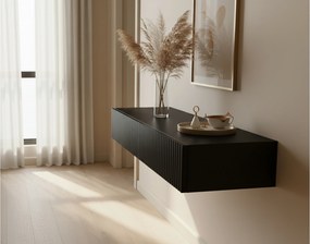 Consolă suspendatăă Nicole 100 cm - negru mat