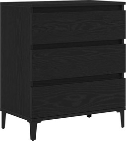 vidaXL Bufet cu sertar Stejar Negru 60 x 35 x 70 cm Lemn compozit