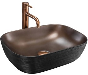 Lavoar Belinda cupru periat/negru L46,5 cm