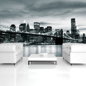 Fototapet - New York și podul Brooklin (254x184 cm)