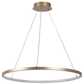 Lustra LED suspendata din metal auriu Beliza