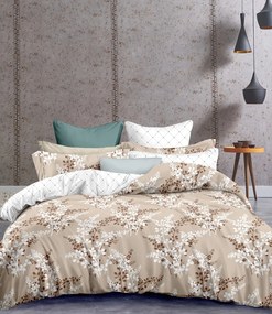 Lenjerie de pat din microfibra Culoare maro, CALLUNA Dimensiune lenjerie de pat: 80 x 80 cm | 135 x 200 cm