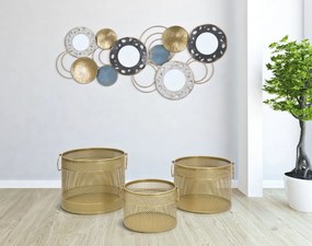 Panou decorativ multicolor din metal, 104x3,5x46 cm, Glory Mauro Ferretti