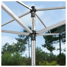 Brabantia Lift-O-Matic spațiu în aer liber 90300266, 40 m, Înălțime reglabilă, Țeapă metalică de săpat, Valiză, Geantă cu cleme, Rezistent la coroziune, Inox