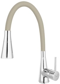 Baterie Ferro Zumba II cu pipa flexibila, 2 functii de jet, bej