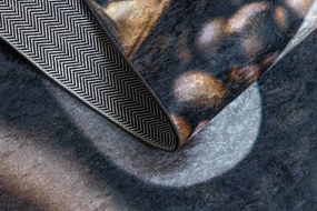 ANDRE 33210 covor lavabil Cafea bucatarie, anti-alunecare - maro