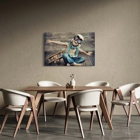 Tablou - Tânăr aviator (90x60 cm)