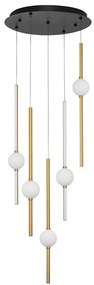 Lustra dimabila cu 5 pendule LED design modern ACROBAT