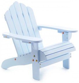 Scaun pentru copii din lemn de cedru Adirondack Kids Albastru pastel