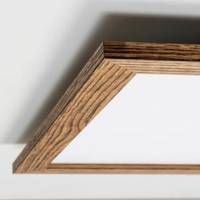 Plafonieră LED Brilagi SLIMFRAME WOOD LED/58W/230V 64x64 cm maro