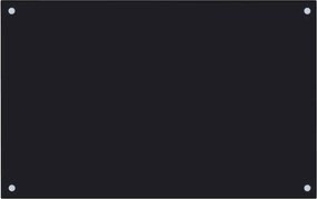 vidaXL Panou antistropi de bucătărie, negru 80x50 cm sticlă securizată