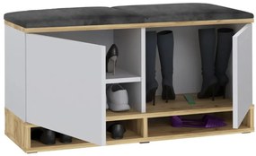 Cuier  pentru hol  White/ Craft/ Grey