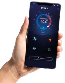 Jacuzzi gonflabil cu hidromasaj și control Wi-Fi 6 osôb