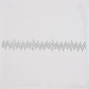 Husa de perna decorativa MELODY 40x40 cm, alba