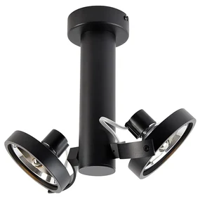 Spot modern negru reglabil cu 2 lumini - Goes