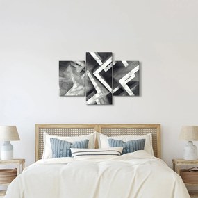 Tablou cu cuburi abstracte (90x60 cm)
