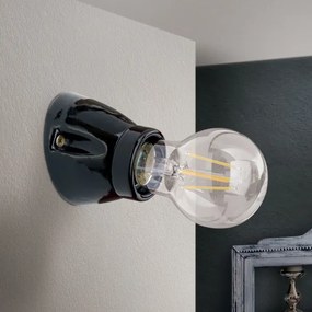 Orion - Aplică de perete FROST, 1xE27/60W/230V, neagră