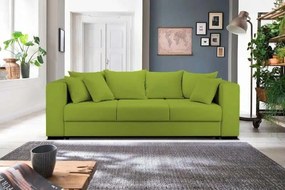 Canapea extensibilă cu ladă de depozitare Gloria Green Lux 240x100 cm
