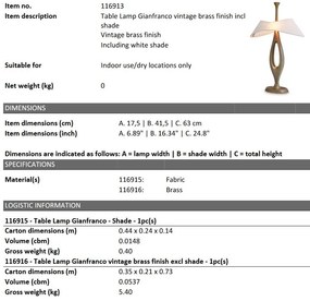 Veioza, Lampa de masa design LUX Gianfranco