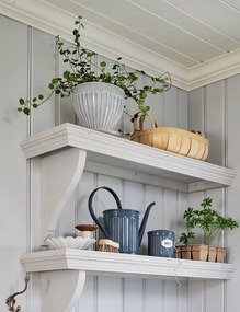Oală decorativă vintage din ceramică stoneware, albastru deschis „Anna