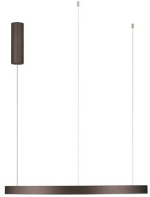 Lustra LED circulara ELOWEN 80cm, maro