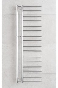 P.M.H. T2C - Radiator de baie tip scară THEIA, 352 W, 154 cm, cu racordare pe partea dreaptă, crom lucios