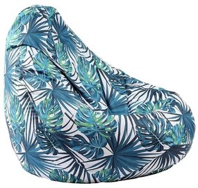 Fotoliu Nirvana Hobbit Pufrelax, Material Impermeabil - Frunze Tropicale