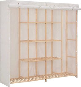 vidaXL Șifonier, alb, 173x40x170 cm, material textil