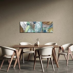 Tablou - Pictura figura abstractă (cu ceas) (90x30 cm)