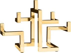 Suport pentru 5 lumanari, Auriu, ABSTRACT 50cm