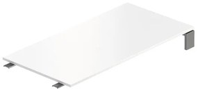 Element de actiune Creator 120 x 60 cm, baza grafit, fara picioare, alb