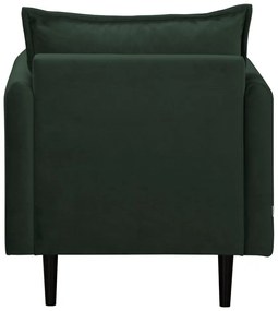 Fotoliu verde închis cu tapițerie din catifea Juli – Ropez