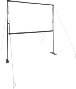 vidaXL Ecran de proiecție cu suporturi, 84 inci, format 16:9
