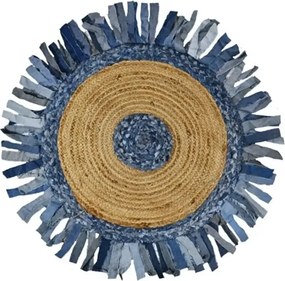 Covor rotund iută Bolero Homs, 90X90 cm,10303