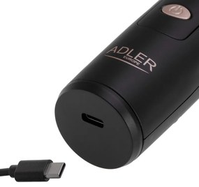 Ondulator fara fir pentru par Adler AD 2120, 50W, 210 C, Acoperire ceramica-Turmalina, Afisaj LED, Negru/Cupru